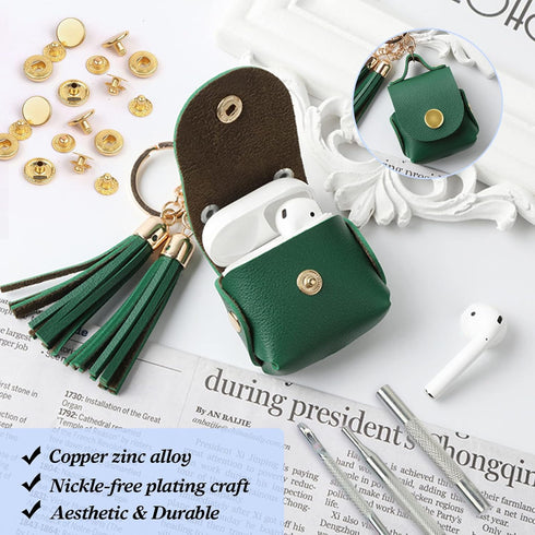 Leather Snap Fasteners Kit, KWOKWEI 120 Set Metal Snap Buttons Press Studs with 6 Setting Tools, 12.5mm 6 Color Heavy Duty Snaps for Clothes, Brac...