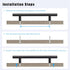 KNOBWELL 5 Pack 6-3/10 Inch Matte Black Kitchen Cabinet Handles Cabinet Pulls, Round T Bar Cupboard Handles Dresser Pulls, Bathroom Cabinet Handle...