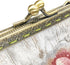Embroidery Floral Buckle Coin Purse Kiss Lock Wallet(white-1)...