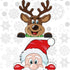 300 PCS 8 Sheet Christmas Snowflake Window Cling Stickers for Glass, Xmas Decals Decorations Holiday Snowflake Santa Claus Reindeer Decals for Par...