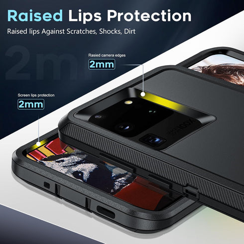 LeYi for Samsung S20 Ultra Case: Heavy Duty 3 in 1 Samsung Galaxy S20 Ultra Case, Military Grade Shockproof Phone Case Cover for Samsung Galaxy S2...