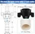 Dreyoo 1/2 Inch x 14 NPT x 1/2 Inch Barb Straight Swivel Adapter RV Water Pump Fittings with Thread Seal Tape, 1/2 Inch Female Threaded PEX Fittin...