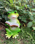 Reading A Book Frog Statue Frog Figurine Indoor Outdoor Garden Decor Animal Frog Statue Sculpture Decoration Collectible Frog Figurine (Reading A ...