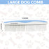 Metal Dog Grooming Comb | Removes Tangles & Matts | Dematting Pet Combs | Detangler For Matted Hair | Best Comb For Poodles, Goldendoodles, Doodle...