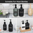 Segbeauty 36PCS Black Waterproof Labels, Self-Adhesive Bathroom Labels for Organizing, Removable Printed Shampoo Conditioner Body Soap Bath Salt E...