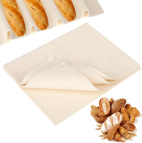 Thick Bread Towel for Homemade Bread, 14x18 Inch Bread Proofing Cloth Cover Reusable Sourdough Bread Baking Supplies Linen Cloth Baking Bread Clot...