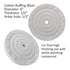 6PC 6 Inch Stainless Steel Polishing Buffing Wheel Kit for Bench Grinder,kit with Each 1PC 1/2 Inch Arbor Hole Sisal/Denim/Cotton Wheel and Each 1...