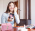 Makeup Bag Cosmetic Bag Pink Small Cute Personalized Toiletry Pouch Aesthetic Preppy Waterproof Large Capacity PU Leather Storage Bag for Pocket C...