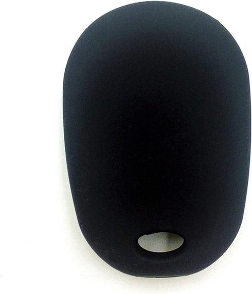 Ezzy Auto Pack 2 Black Silicone Rubber Key Fob Case Key Covers Key Jacket Skin Protectors fit for Highlander Sequoia Sienna Tacoma Tundra...