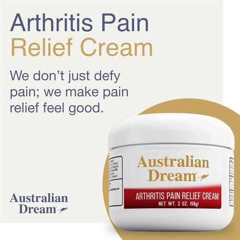 Australian Dream Arthritis Pain Relief Cream - Soothing & Non-Greasy - Powerful Topical Arthritis Pain Relief - Good for Muscle Aches or Joints - ...