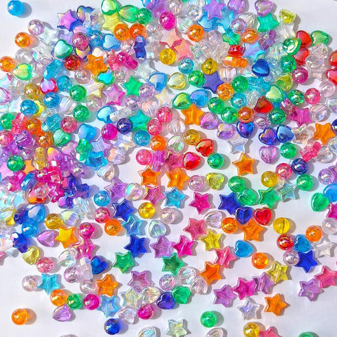 Mixed Lots Acrylic Bead DIY Beading Hairband Bracelets Necklace Craft Embelishment (Mixed Colors-3)...