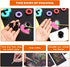 Scratch Art Rainbow Paper 36 Sheets, Colorful Magic Papers Black Scratch it Off Art Crafts Notes Boards with 4 Scratch Pen for Kids Easter Basket ...