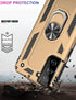 IKAZZ for Galaxy S21 Case,Military Grade Shockproof Heavy Duty Protective Phone Cover Pass 16ft Drop Test with Magnetic Kickstand Car Mount Holder...