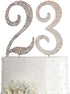 MAGJUCHE Gold 23" Crystal Cake Topper, Number 23 Rhinestones 23rd Birthday Cake Topper, Men or Women Birthday or 23th Anniversary Party Decoration...