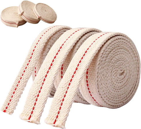 Pengxiaomei 19.5 Foot / 3 Rolls Cotton Oil Lamp Wick, Replacement Oil Lanterns Wick for Oil Lamps and Oil Burners...