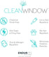 Clean Window Twill Stripe Anti-Dust Allergy/Pet Friendly Anti-Dust Sheer Curtain Panel, 52" x 63, White/Linen...