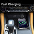 for Nissan Sylphy/Sentra 2020 2021 2022 2023 Wireless Phone Charging Pad Silicone Material Dual Charging Ports Charger Station 15W Adapter for Sma...