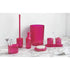 iDesign Round Plastic Trash Can for Bath, Bedroom, Office The Finn Collection –, 7.64" x 10", Magenta...