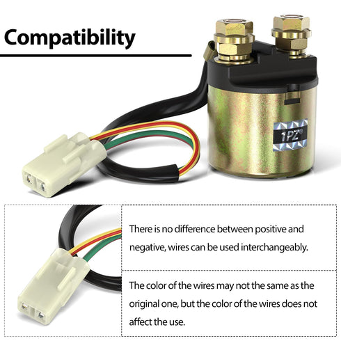 1PZ SNX-001 Starter Solenoid Relay for Honda TRX350 TRX400 TRX450 TRX500 TRX90 TRX200 TRX450ES TRX650 TRX680 Fourtrax Foreman Rancher Rubicon Pion...
