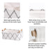 Decorative Collapsible Rectangular Fabric Storage Bin Organizer Basket with Wooden Handles for Clothes Storage, 11"×7.1"×3.9", White...