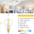 3-Pack G16.5 LED Bulb, Dimmable E12 Edison Bulb, 25W Equivalent, 3000K Soft Warm White, 200lm, 2W, for Chandelier, Ceiling Fan Light Bulbs...