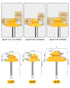 Router Bits, Allmake 3pcs Lock Miter Router Bits 1/4 Shank, 45 Degree Locking Miter Joint Router Bit Set for Woodworking Cabinetry Drawers Shadow ...