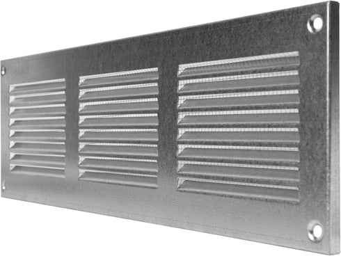 Vent Systems 12'' x 4'' Inch - Galvanized - Air Vent Cover Metal Air Return Grill with Built in Pest Guard Screen HVAC Vent Cover for Home Improve...