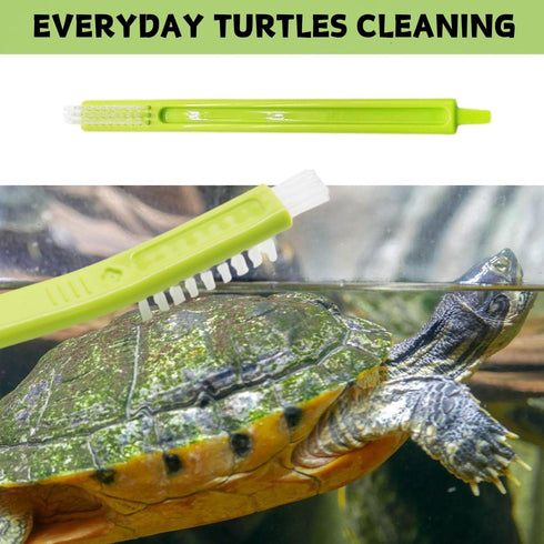 4 Pack Turtle Brush - Turtle Shell Cleaning Brush with Suction Cup for Tank Remove Aquatic Mud Dirt Tortoises Back Scratches Brush Promoting Shell...