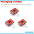 A4988 Stepper Motor Drive with Heat Sink for Arduino, 3D Printer, CNC Machine or Robotics (3Pcs A4988)...