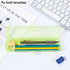 Toothbrush Case 2 Packs, Transparent Green Toothbrush Travel Case, Plastic Toothbrush Holder Travel Size, 7.87 x 1.85 x 1.18 inches Portable Tooth...