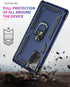 for Samsung Galaxy Note 20 Case, Note20 5G Case with HD Screen Protectors, Androgate Military-Grade Metal Ring Holder Kickstand 15ft Drop Tested S...