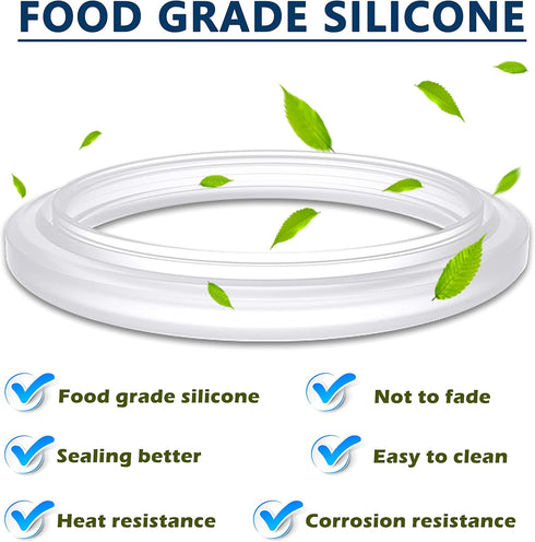 NEOUZA 54mm Brewing Group Head Silicone Gasket 2Pcs Espresso Machine O-Ring Compatible with Breville Sage 450/500/810/860/810/840/870/875/878 Coff...