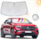 Windshield Sun Shade | Car Sun Shade Windshield | Foldable Front Windshield Sunshades | Reflective Shade for Front Windshield with Mirror Cut-Out ...