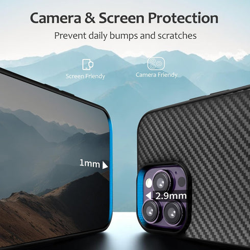 Case for iPhone 14 Pro Max Case, Glass Carbon Fiber iPhone Case for iPhone 14 Pro Max 6.7inch, Light Carbon Fiber Shockproof Slim 14 Pro Max Phone...