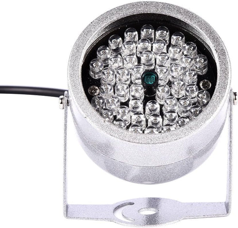 Camera IR Illuminator Lights for Security Camera, Wide Angle Infrared Fill Light IR Light 140 LED Waterproof Infrared Night Vision Light for Secur...