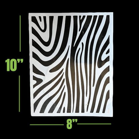 LiME LiNE Airbrush Stencil Set, Wood Grain, Grunge, Animal Print Custom Paint Template...