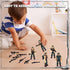 3 otters 6PCS Military Action Figures, Mini WWII Soldiers Army Model Building Block Toys with Military Weapons Accessories for Kids Party Favors G...