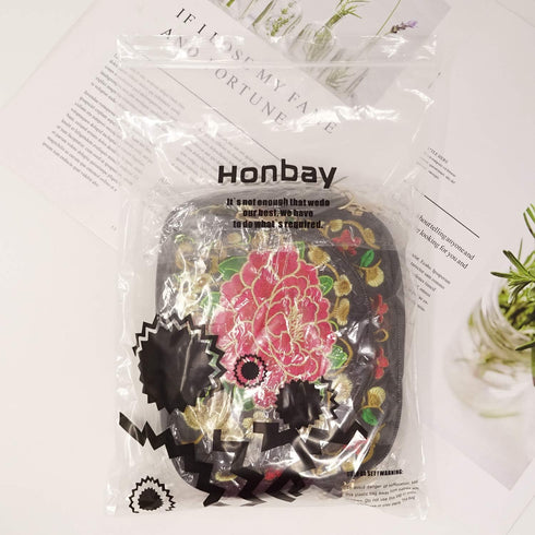 Honbay Yunnan Ethnic Style Handmade Embroidered Crossbody Bag Mini Canvas Shoulder Bag for Women and Girls...