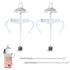 Sippy Cup Conversion Kit for Philips Avent Natural Baby Bottles 2-Count Food Grade Silicone Spout Nipples, All Silicone Weighted Straw, Bottle Han...