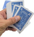 Economy Playing Cards - 2 Decks (Red and Blue Decks) 2.3/8 inches by 3.3/8 inches (55mm X 86mm) Plastic Coated. Great for Poker, Blackjack, Bridge...