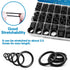 24 Size Rubber O Ring Set,1120 Pcs Black Small O Rings Assortment Kits,Assorted Metric Sealing Washer for Auto Plumbing Faucet Water Air or Gas Re...