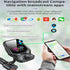Bluetooth FM Transmitter for Car,YIBECAR Bluetooth Car Adapter Car Kit with 1.8" Color Display Supports Hands-Free Call AUX in/Out SD/TF Card USB ...
