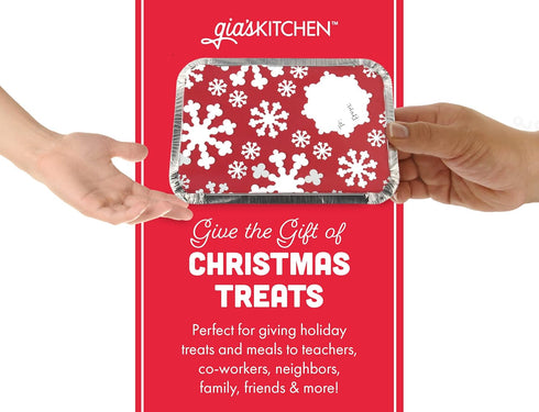 GIA'SKITCHEN Disposable Aluminum Pans with Lids, 24 Piece, Set of 12 - Heavy Duty Foil Pans with Lids Perfect for Leftovers, Holiday Treats, Gift ...