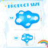 12 Pieces Blue Cloud Foil Balloons Set Include 4 Large and 8 Small Cloud Printed Balloons Blue and White Cloud Balloons for Baby Shower Story Birt...
