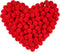 Caydo 200 Pieces Red Pom Poms 1 Inch Fluffy Craft Pompom Balls for Home Party Holiday Decor and Arts Crafts Projects Making...