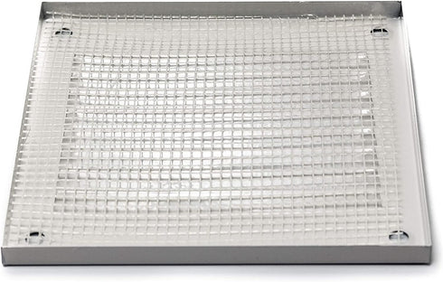 Vent Systems 4'' x 4'' Inch Pack of 2 White Air Vent Cover Metal Air Return Grill with Built in Pest Guard Screen HVAC Vent Cover for Home Improve...