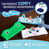 CozyPhones Over The Ear Headband Headphones - Kids Headphones Volume Limited with Thin Speakers & Super Soft Stretchy Headband - White Unicorn...