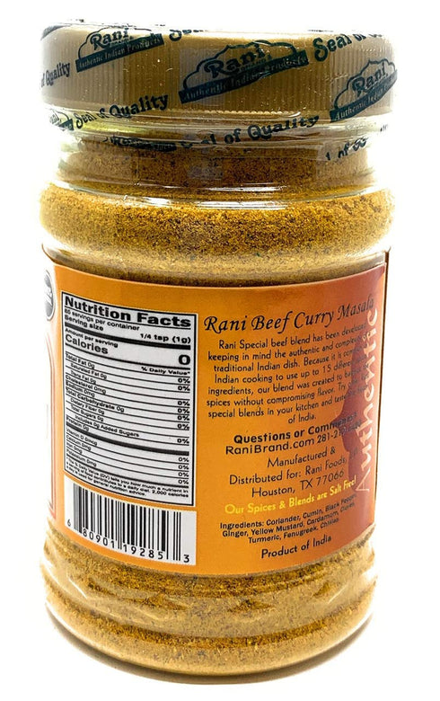 Rani Beef Curry Masala Indian 10-Spice Blend 3oz (85g) PET Jar ~ All Natural | Vegan | No Colors | Gluten Friendly | NON-GMO | Indian Origin...