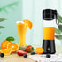 Personal Blender for Shakes and Smoothies, USB Rechargeable Shaker, Portable Juicer with Six Cutters, 380ML Juice Bottle for Travel Gym?Black?...