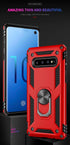 Androgate for Samsung Galaxy S10 Plus Case with HD Screen Protectors, Military-Grade Metal Ring Holder Kickstand 15ft Drop Tested Shockproof Cover...